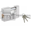 CANDADO P/CORTINA TETRA CROMO SATINADO 70MM. LOCK L22C70TCSB