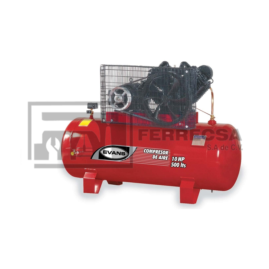 COMPRESOR EVANS 10 HP 500 LTR E460ME1000-500 "TRIFASICO"* - Tienda Ferrecsa