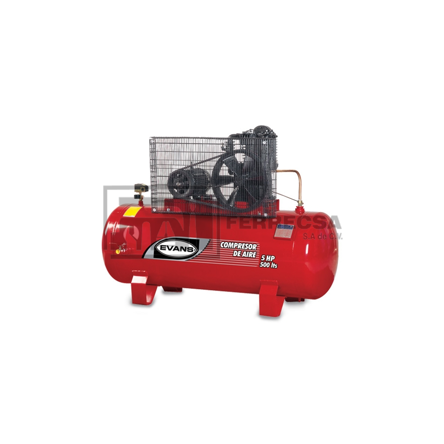COMPRESOR EVANS 5HP. 500 LTR. E230ME0500-500"TRIFASICO"* - Tienda Ferrecsa
