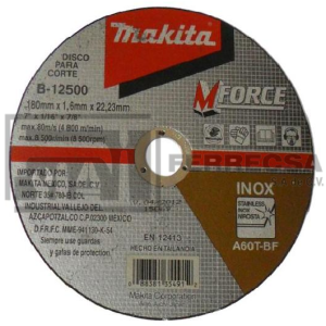 DISCO PARA ACERO INOX. 7"     MAKITA B12500