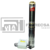 BOMBA SUMERGIBLE T/BALA 1HP 70M C/CONTROL 4SDM2/8 MUNICH*