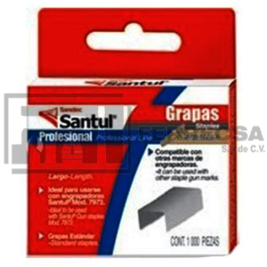 PAQUETE DE GRAPA 5/16" C/1000 (T-50) SANTUL 8089