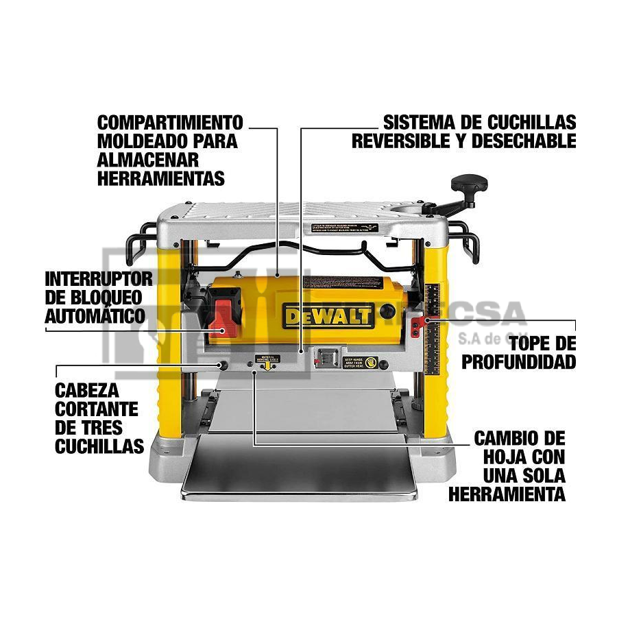 CEPILLO PORTATIL DEWALT 12-1/2" DW734*