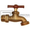 LLAVE DE ROSCA P/MANGUERA JARDIN 1/2" LATON DOGOTULS RU6029