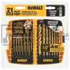 JUEGO BROCAS TITANIO 21PZA 1/16"-1/2" DEWALT DW1361*