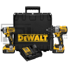 COMBO ROTOMARTILLO-LLAVE DE IMPACTO 20V 5 AMP DCK299P2 DEWALT*