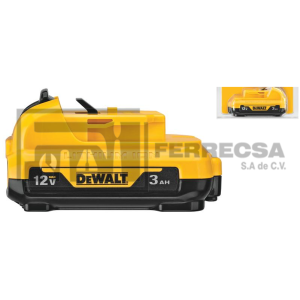 BATERIA 12V MAX 3AMP EXTREM DCB124 DEWALT*