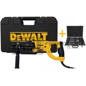 COMBO ROTOMARTILLO SDS-PLUS D25260K-B3 + CINCELES/BROCAS DWA0870 DEWALT*