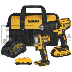 COMBO 20V BRUSHLESS 2AMP ROTOMARTILLO-LLAVE DE IMPACTO DCK276D2-B3 DEWALT*