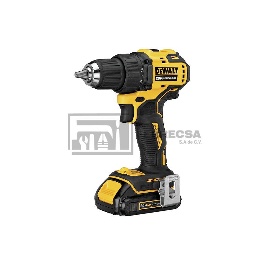 TALADRO 1/2" 20V MAX 2AMP DCD708C2 ATOMIC DEWALT