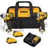 KIT DE TALADRO PERCUTOR 3/8" Y ATORNILLADOR DE IMPACTO 1/4" 12v MAX 2AMP DCK225F2 DEWALT