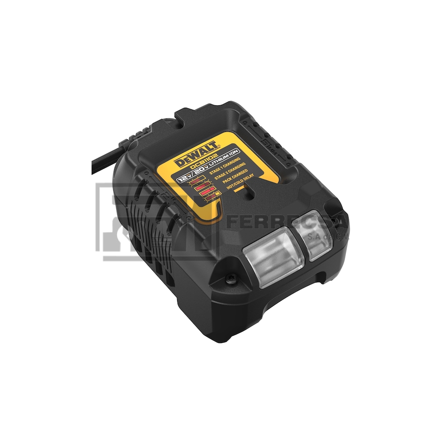 CARGADOR RAPIDO 2AMP 12V-20V DCB1102-B3 DEWALT* - Tienda Ferrecsa