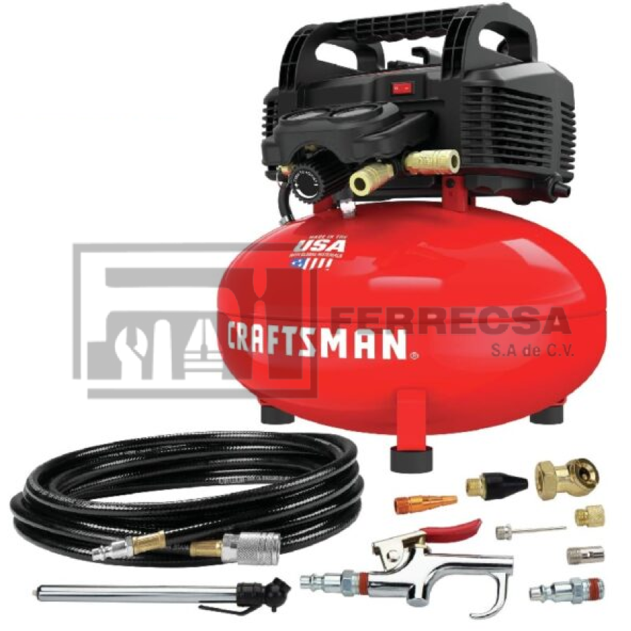 COMPRESOR 1.5HP 6 GALONES CRAFSTMAN CMEC6150K*