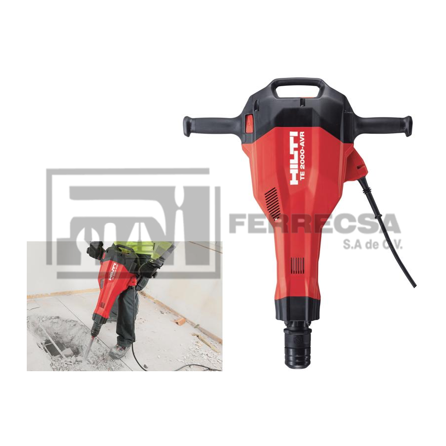 MARTILLO DEMOLEDOR TE 2000AVR 120V 2149471 HILTI* Tienda Ferrecsa