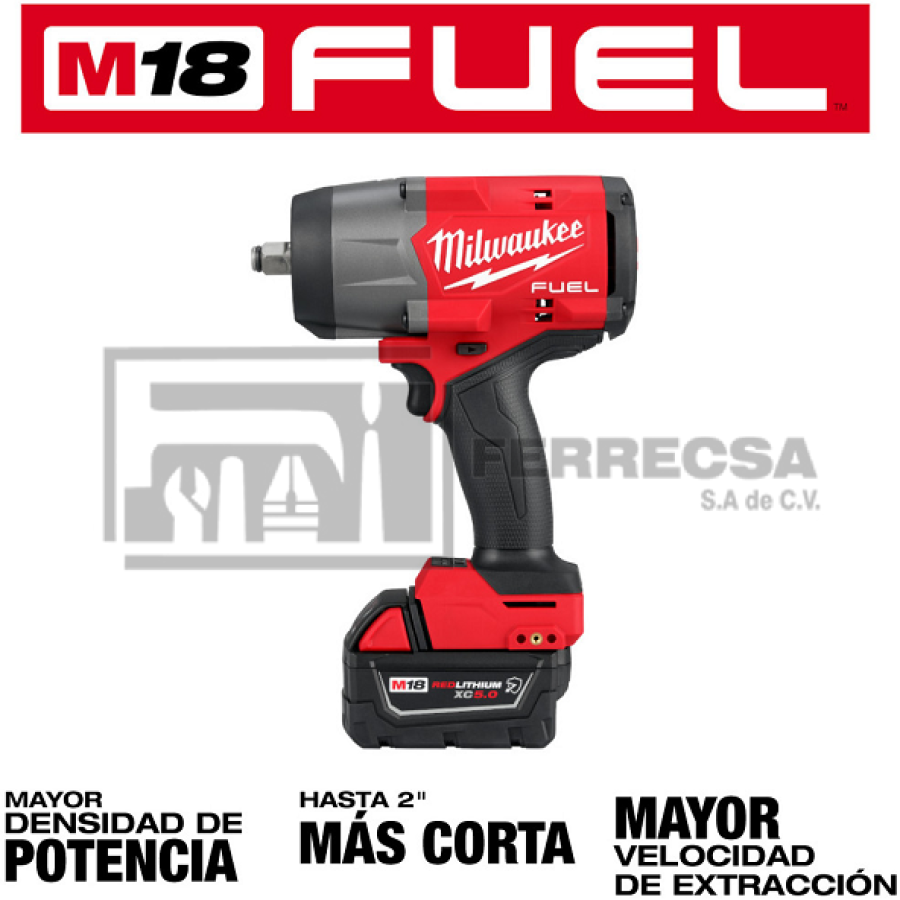 LLAVE IMPACTO 1/2" M18 5AMP 2967-22+48-22-8427 P3252967 MILWAUKEE