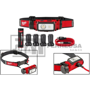 LINTERNA MINERO RECARGABLE 600 LUMENS 2163-21 MILWAUKEE*