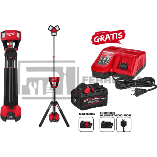 LAMPARA LED TRIPLE M18 2136-20+48-59-1881 MILWAUKEE*