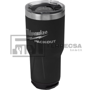 TERMO PACKOUT NEGRO 885ML 30OZ 48-22-8393B MILWAUKEE*