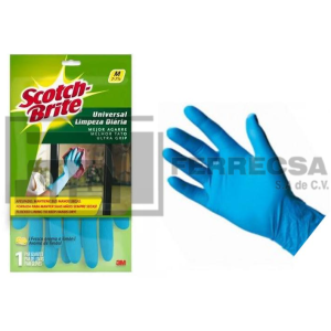 GUANTE MULTIUSOS MEDIANO AZUL 7-71/2 SCOTCH-BRITE 3M (24)