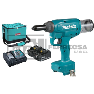 REMACHADORA INALAMBRICA 18V 1/4" 3AMP DRV250RFE MAKITA*