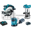 KIT COMPLETO CARPINTERIA 18V 5AMP DLX3165ST+BL1850B MAKITA*