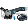 MINIESMERILADORA 4-1/2" 18V DGA458Z+BL1850B MAKITA*