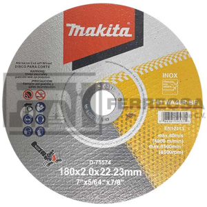 DISCO CORTE PRECISOS INOXIDABLE 7" D75574 MAKITA*