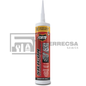 SILICON ALTA TEMPERATURA ROJO 280ML FORTE 160212 (12)*