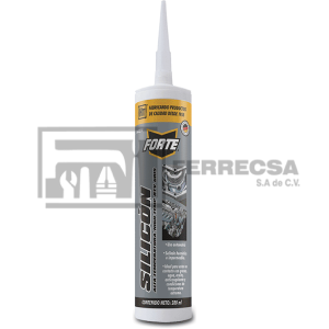 SILICON ALTA TEMPERATURA GRIS 280ML FORTE 160214 (12)*