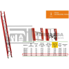 ESCALERA EXTENSION FIBRA 36ESC 9.8M 225KG FER-36 ESCALUMEX*