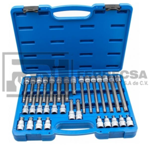 KIT PUNTAS TORX LARGAS P/TRANSMISION 32 PZA PTTA-32 MIKELS