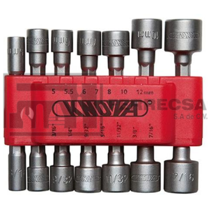 KIT DE 14 PUNTAS DE CAJA STD Y MM 7664 KNOVA