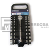 DADOS C/MATRACA 3/8" 20 PZA MIXTO TC1429 TOOLCRAFT