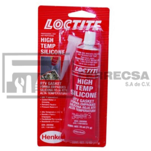 SILICON ALTA TEMPERATURA ROJO 70ML. (12) 285956 LOCTITE